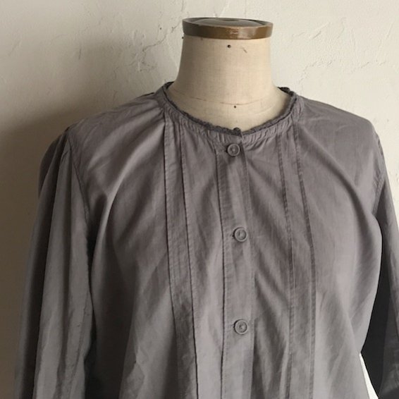 early 20th century cotton blouse / grey
