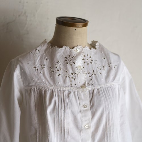 vintage early 20th century cotton blouse / ͤΥåȥ֥饦