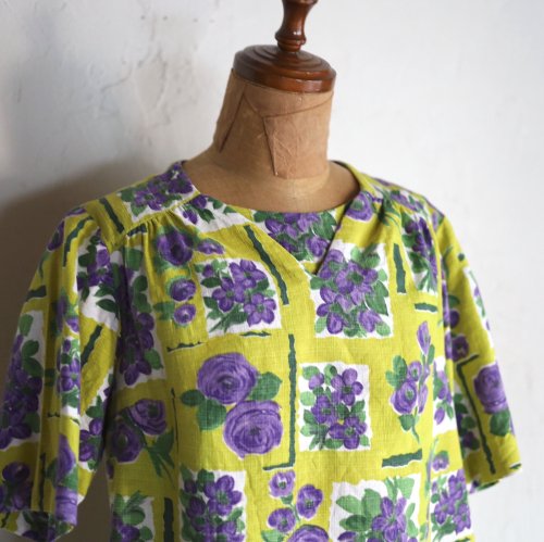 1960's cotton shirt / «Υץȥ֥饦