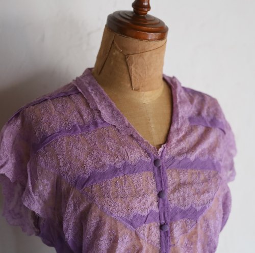 1930's vintage chiffon blouse / եϤΥ졼֥饦