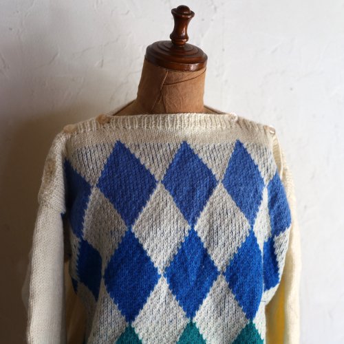 vintage hand knit sweater / ܥΥͥ