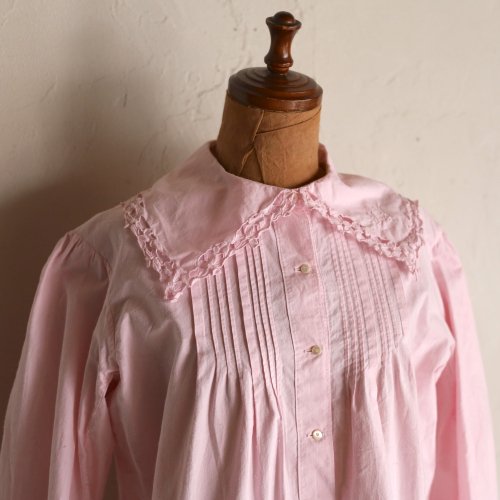 early 20th century cotton blouse  /饤ȥԥ󥯤μɽ֥饦