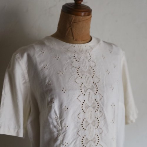 vintage 1960's cotton blouse  /  ꡼࿧Υåȥ졼֥饦