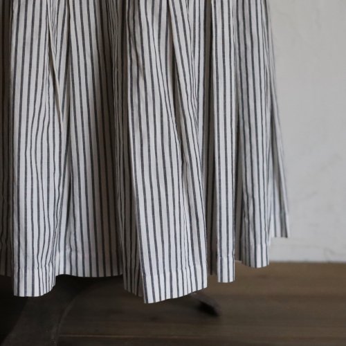 vintage stripe cotton skirt / ストライプのロングスカート
