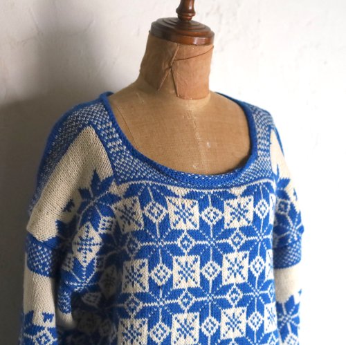 vintage hand knit sweater / η뾽ͤΥ