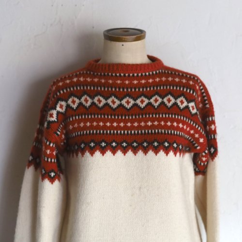 vintage hand knit sweater / ȥμԤߥ˥å