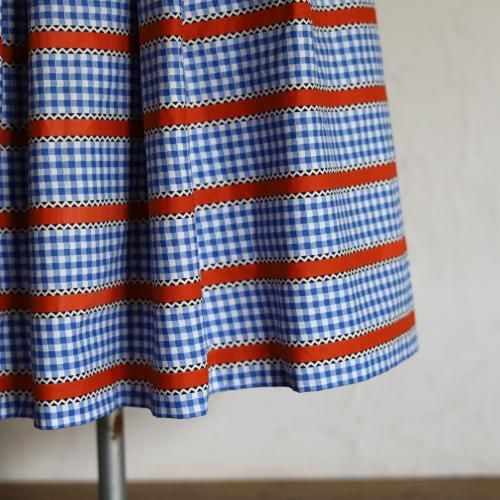 <img class='new_mark_img1' src='https://img.shop-pro.jp/img/new/icons14.gif' style='border:none;display:inline;margin:0px;padding:0px;width:auto;' />vintage check printed skirt / åȥ졼ͤΥץȥ
