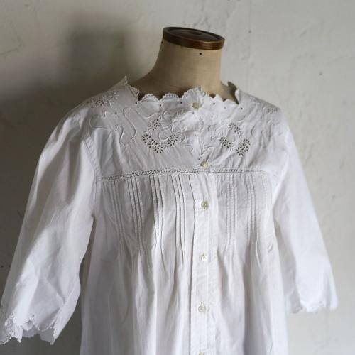 <img class='new_mark_img1' src='https://img.shop-pro.jp/img/new/icons14.gif' style='border:none;display:inline;margin:0px;padding:0px;width:auto;' />early'20th c. cotton dress from FRANCE  /ܥȲͤμɽԡ