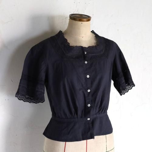 early 20th c. cotton blouse from FRANCE /硼ȥ꡼֤θ֥饦
