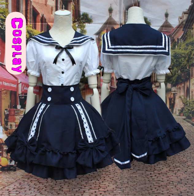 送料無料！！ロリータ系セーラー服コスプレ 衣装 通販 オーダーメイド