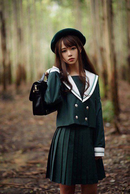 おススメ！可愛いモスグリーン　セーラー服 学生服 女子高生制服 コスプレ 衣装 通販