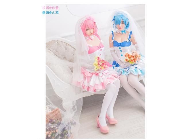 Re:ゼロから始める異世界生活 ラム ウエディングドレス コスプレ