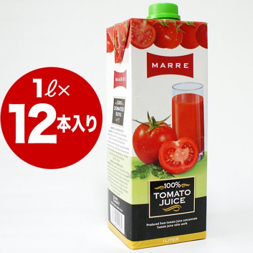 マルレトマトジュース100％無塩1000ml×12本