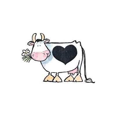 Penny Black ペニーブラック ウッドスタンプ Love Cow 2550j スクラップブッキングの素材や輸入スタンプのお店 Pure Very