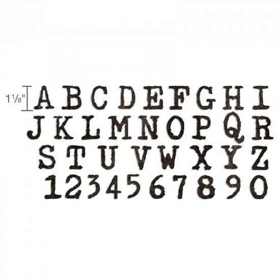 Sizzix - Bigz XL Die by Tim Holtz - Cutout Upper Alphabet