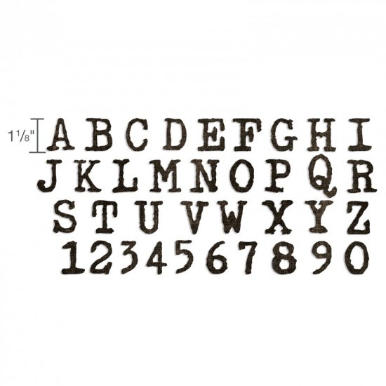 Tim Holtz】 Sizzix XL Die Typo Uppercase Alphabet 大文字 661198 - スクラップブッキングの素材や輸入スタンプのお店【PURE VERY!】