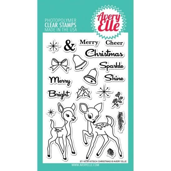 【セット】 Avery Elle クリアスタンプ&ダイセットKitsch Christmas スタンプAE1634　& ダイD1634 -  スクラップブッキングの素材や輸入スタンプのお店【PURE VERY!】