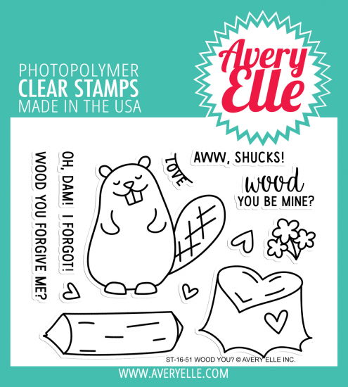 【セット】スタンプ＆ダイセットAvery Elle Clear Stamp　Wood You? スタンプAE1651 & ダイD1651 -  スクラップブッキングの素材や輸入スタンプのお店【PURE VERY!】