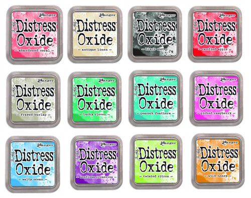 【限定】Tim Holtz Distress Oxides　オキサイドインクパッド 12色おまとめセット(2)　在庫限り -  スクラップブッキングの素材や輸入スタンプのお店【PURE VERY!】