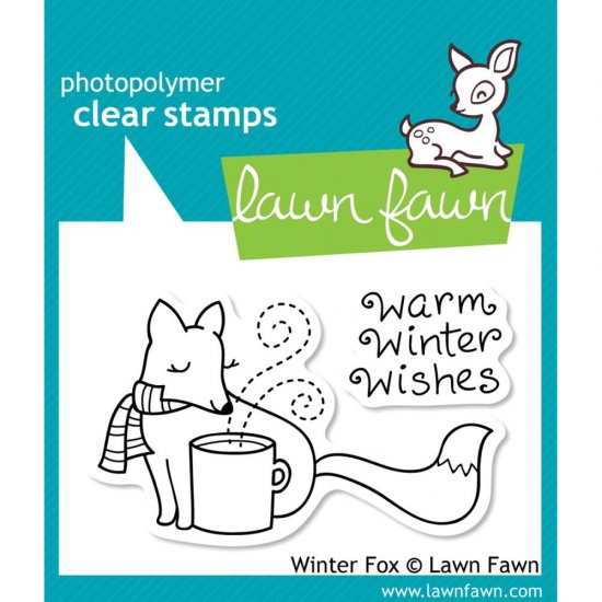 【セット】Lawn Fawn スタンプ＆ダイセット Winter Fox スタンプLF363　& ダイLF969 -  スクラップブッキングの素材や輸入スタンプのお店【PURE VERY!】