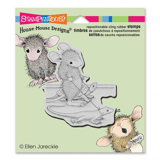 Stampendous House Mouse Cling Stamp 3.5