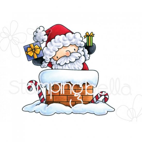 【単品】Stamping Bella ｸﾘﾝｸﾞｽﾀﾝﾌﾟ Santa Has Arrived EB564 廃盤にて在庫限り -  スクラップブッキングの素材や輸入スタンプのお店【PURE VERY!】