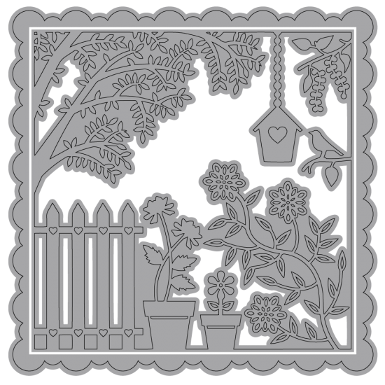 Elizabeth Craft Metal Die Garden Scene Ec1478 スクラップブッキングの素材や輸入スタンプのお店 Pure Very Elizabeth Craft Metal Die Garden Scene Ec1478 スクラップブッキングの素材や輸入スタンプのお店 Pure Very
