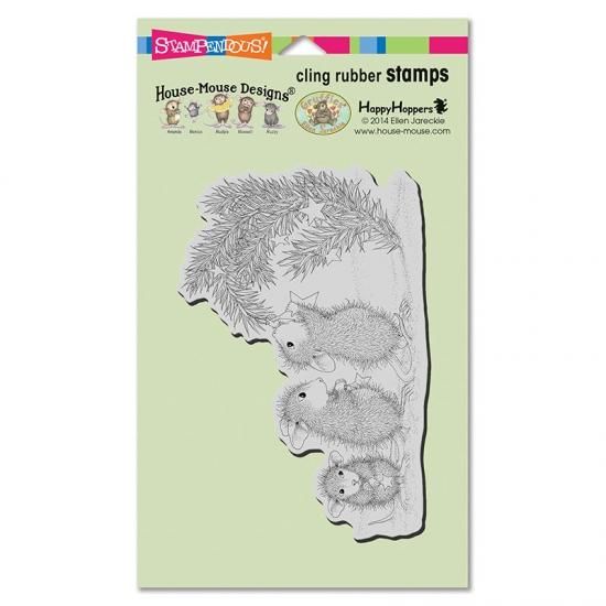 Stampendous House Mouse Cling Stamp Star Decorations HMCR122