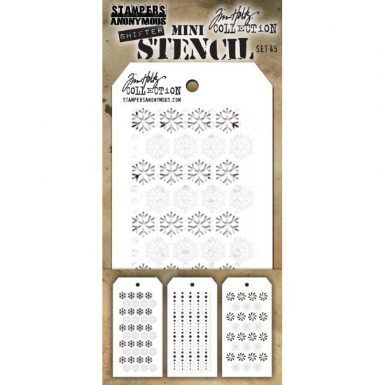 NEW! Tim Holtz ティムホルツ Mini Layered Stencil Set 3枚入り Set #45 MST045 -  スクラップブッキングの素材や輸入スタンプのお店【PURE VERY!】