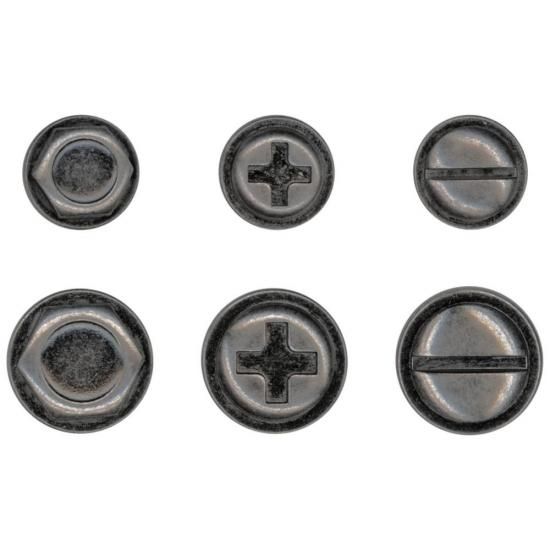 Idea-Ology Metal Adornments 6//Pkg Machinery Heads 040861940381