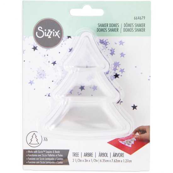 セット】Sizzix クリスマス ダイ Sizzix Thinlits Die Set 10PK - Retro Tree(664780) ＆  シェイカードームTree（664679) - スクラップブッキングの素材や輸入スタンプのお店【PURE VERY!】