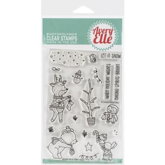 【セット】スタンプ＆ダイセットAvery Elle Clear Stamp　O Tiny Tree　スタンプAE2033　＆ダイD2033 -  スクラップブッキングの素材や輸入スタンプのお店【PURE VERY!】