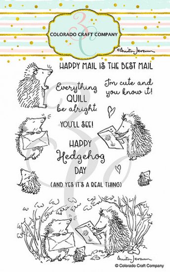 セット Colorado Craft Company By Anita Jeram ハリネズミ Hedgehog Day 手紙 クリアスタンプaj4 ダイaj490d スクラップブッキングの素材や輸入スタンプのお店 Pure Very