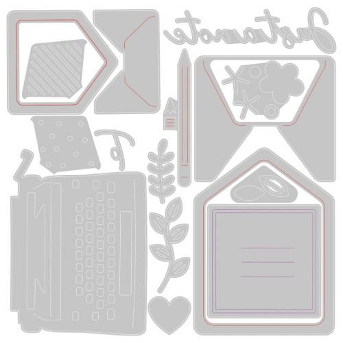 Sizzix Thinlits Dies By Olivia Rose 16/Pkg You've Got Mail 665820