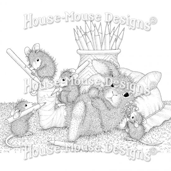 Stampendous House Mouse Cling Stamp Cast Signing　HMCR160 -  スクラップブッキングの素材や輸入スタンプのお店【PURE VERY!】