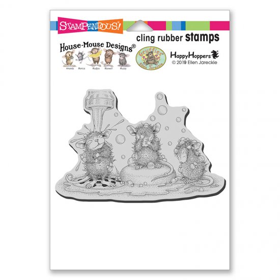 Stampendous House Mouse ハウスマウス クリングスタンプ Soaping Up