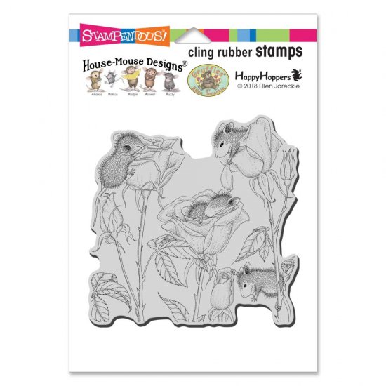 Stampendous House Mouse ハウスマウス クリングスタンプ Rose Play　HMCW12 -  スクラップブッキングの素材や輸入スタンプのお店【PURE VERY!】