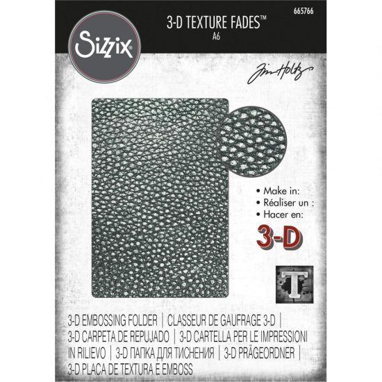 Tim Holtz 】Sizzix 3D Texture Fades Embossing Folder Cracked Leather 665766  - スクラップブッキングの素材や輸入スタンプのお店【PURE VERY!】