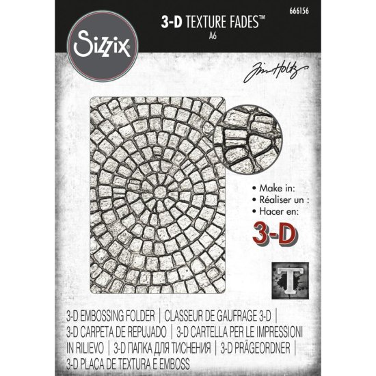 Tim Holtz 】Sizzix 3D Texture Fades Embossing Folder Mosaic 666156 -  スクラップブッキングの素材や輸入スタンプのお店【PURE VERY!】