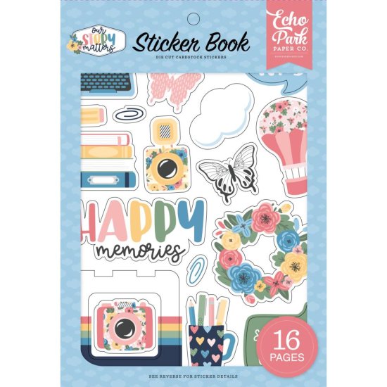 【Echo Park 】Our Story Matters ステッカーブック Sticker Book　MSM317029 -  スクラップブッキングの素材や輸入スタンプのお店【PURE VERY!】