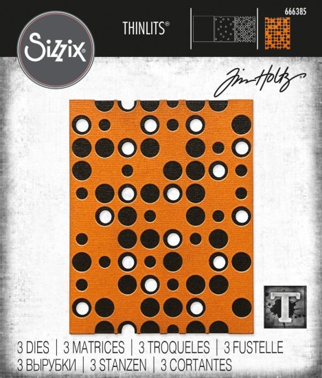 【Tim Holtz 】Sizzix Thinlits Die Set 3PK, Layered Dots　666385 -  スクラップブッキングの素材や輸入スタンプのお店【PURE VERY!】