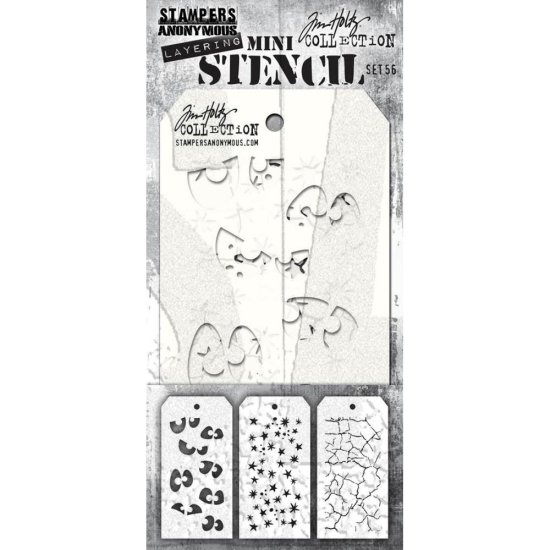 Tim Holtz ティムホルツ Mini Layered Stencil Set 3枚入りSet #56 MST056 -  スクラップブッキングの素材や輸入スタンプのお店【PURE VERY!】