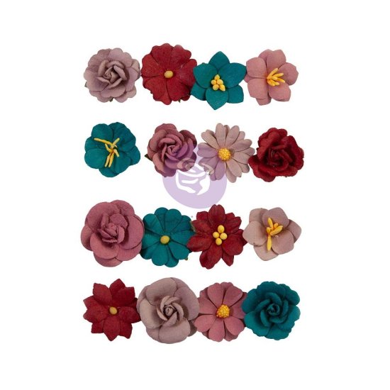 【Prima Marketing プリマ*】 【Lost In Wonderland】Paper Flowers フラワー16/Pkg,  Enchanted Garden 665760 - スクラップブッキングの素材や輸入スタンプのお店【PURE VERY!】