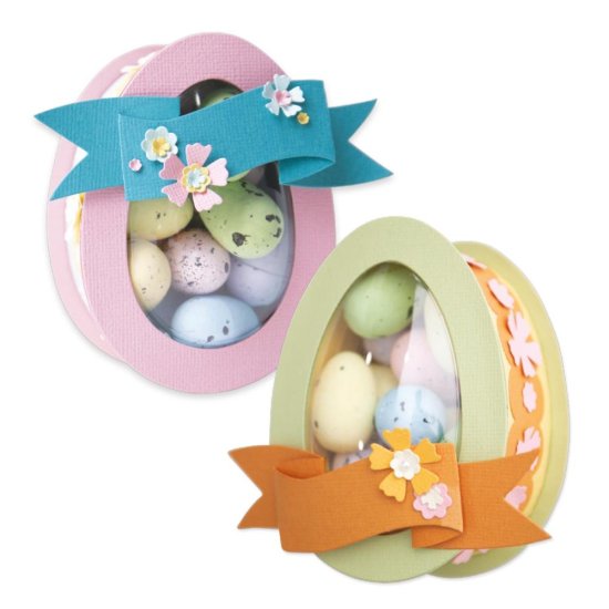 Sizzix Thinlits By Jennifer Ogborn 9/Pkg, Easter Egg Box 666521 -  スクラップブッキングの素材や輸入スタンプのお店【PURE VERY!】