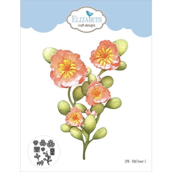 単品) Elizabeth Craft Metal Dies Wild Flower 3 2098 - スクラップブッキングの素材や輸入スタンプのお店【PURE  VERY!】