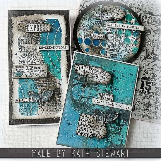 NEW!! Tim Holtz Cling Stamps 7