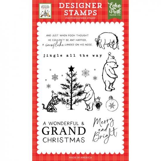 Echo Park】 Winnie The Pooh Christmas Stamps クリアスタンプ Grand Christmas  WPC386044 - スクラップブッキングの素材や輸入スタンプのお店【PURE VERY!】