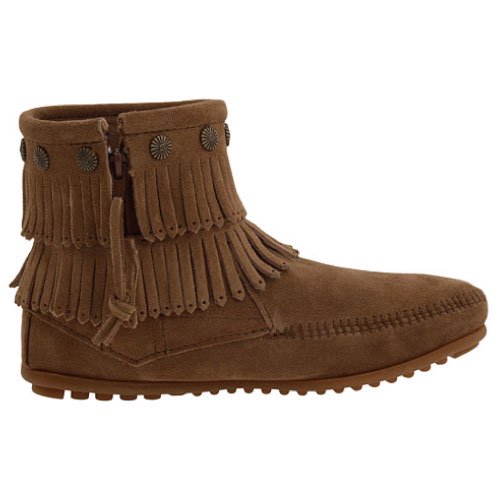 MINNETONKA Double Fringe Side Zip Boot, ミネトンカ ダブル フリンジ