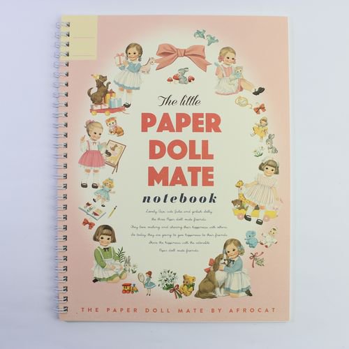 Paper Doll Mate ペーパードールメイト スプリングノートブック ピンク 西宮 香櫨園の雑貨ムッティ かわいい雑貨や生地がいっぱい