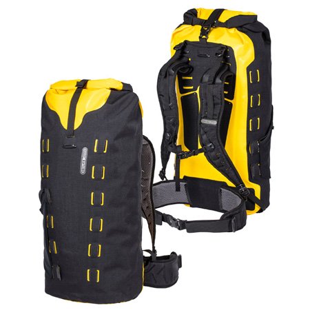 ギアパック(Travel bag Gear-Pack）40Ｌ ブラック/サンイエロー トラベルバック - オルトリーブ ORTLIEB 通販専門店  || バイクバニア・バックパックバッグ・メッセンジャーバッグ